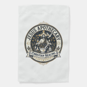 Jesus Apothecary Christian Healing Jesus Apothecar Garden Flag
