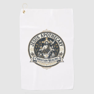 Jesus Apothecary Christian Healing Jesus Apothecar Golf Towel
