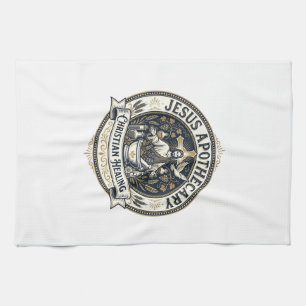 Jesus Apothecary Christian Healing Jesus Apothecar Kitchen Towel