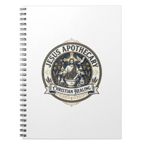 Jesus Apothecary Christian Healing Jesus Apothecar Notebook