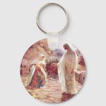 Jesus Appears To Mary Magdalene Keychain at Zazzle