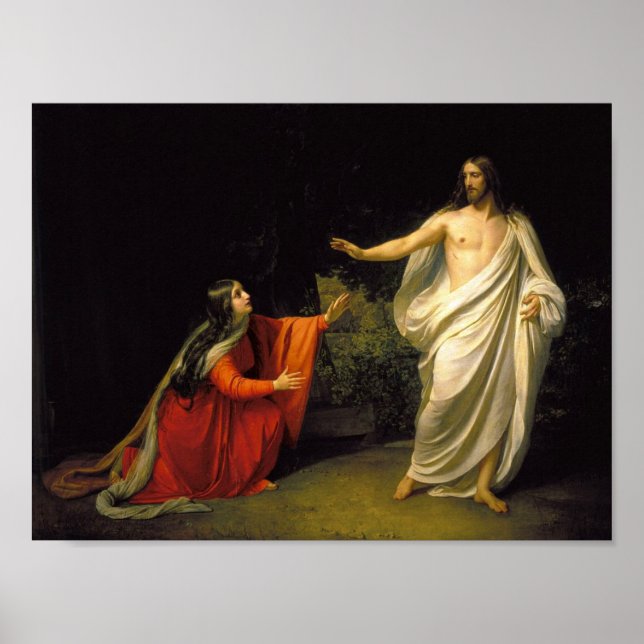 Jesus appears to Mary Magdalene (Mark 16:9) Poster (Front)