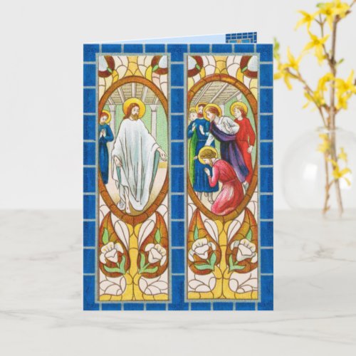 Jesus Appears to the Apostles on Easter RT 02  Card