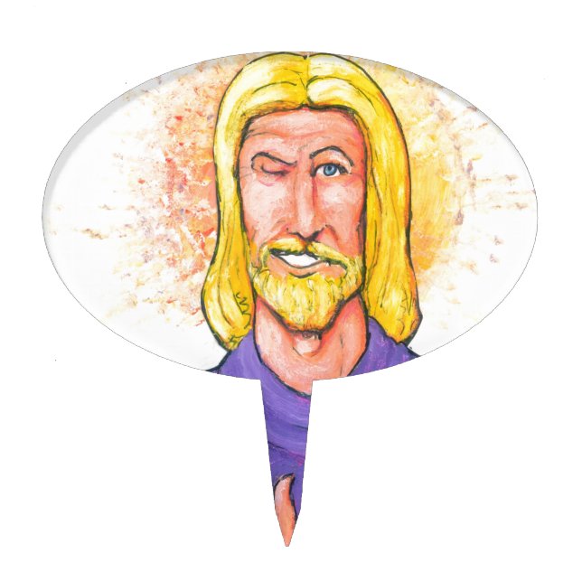 Jesus Approves. Cake Topper (Front)