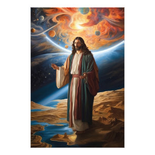 *~* Jesus Arms  Planet  Universe Earth AP50 Cosmos Photo Print