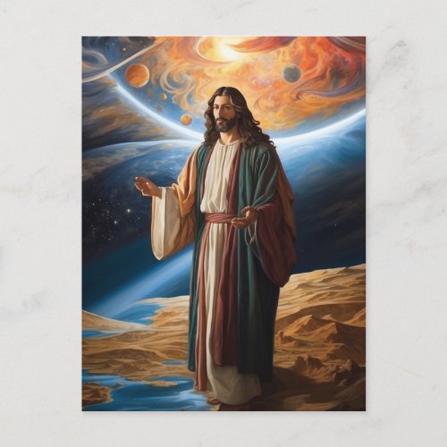  Jesus Arms  Planet  Universe Earth AP50 Cosmos Postcard