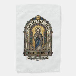 Jesus Art Deco Gospel Jesus Art Deco Christian Fai Garden Flag