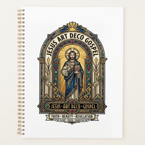Jesus Art Deco Gospel Jesus Art Deco Christian Fai Planner