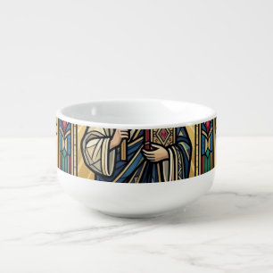 Jesus Art Deco Gospel Jesus Art Deco Christian Fai Soup Mug