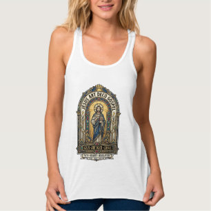 Jesus Art Deco Gospel Jesus Art Deco Christian Fai Tank Top