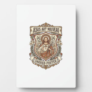 Jesus Art Nouveau Sacred Poster Jesus Art Nouveau Plaque