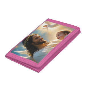 Jesus art tri-fold wallet