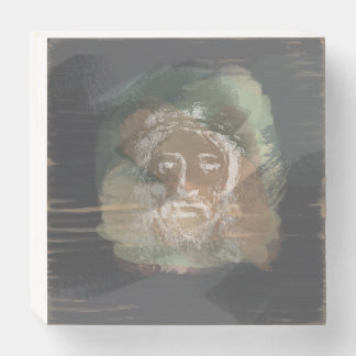 Jesus Artwork, Unique, Comfort Decor, Subtle Art Wooden Box Sign