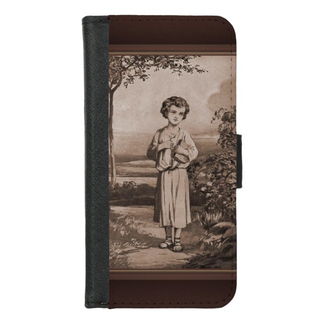 Jesus As A Boy iPhone Wallet Case (Front)