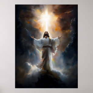 Jesus Ascends To Heaven Poster