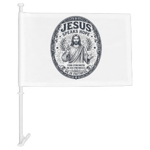Jesus ASL Deaf Community Inclusion Shirt Christian Car Flag