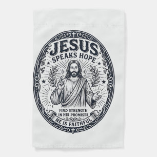 Jesus ASL Deaf Community Inclusion Shirt Christian Garden Flag