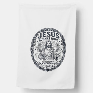 Jesus ASL Deaf Community Inclusion Shirt Christian House Flag