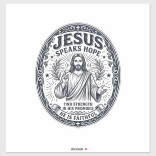 Jesus ASL Deaf Community Inclusion Shirt Christian Sticker