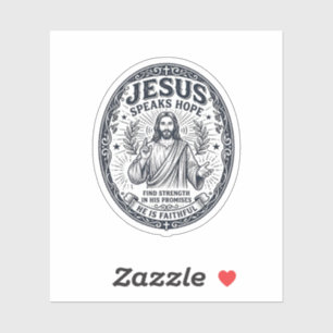 Jesus ASL Deaf Community Inclusion Shirt Christian Sticker