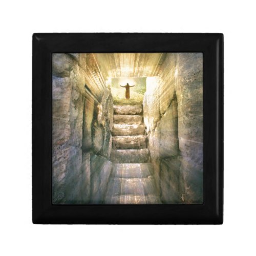 Jesus at Empty Tomb Easter Resurrection Gift Box