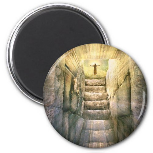 Jesus at Empty Tomb Easter Resurrection Magnet