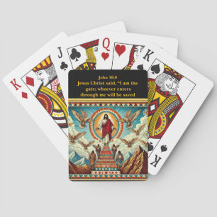 Jesus at Heaven’s Gate Artwork Poker Cards