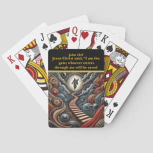 Jesus at Heaven’s Gate - John 10:9 Artwork Poker Cards