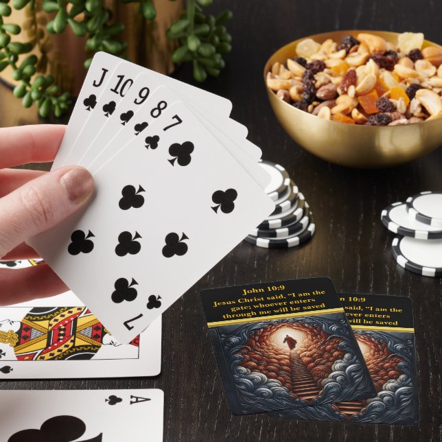 Jesus at the Door of Heaven Poker Cards (In Situ)
