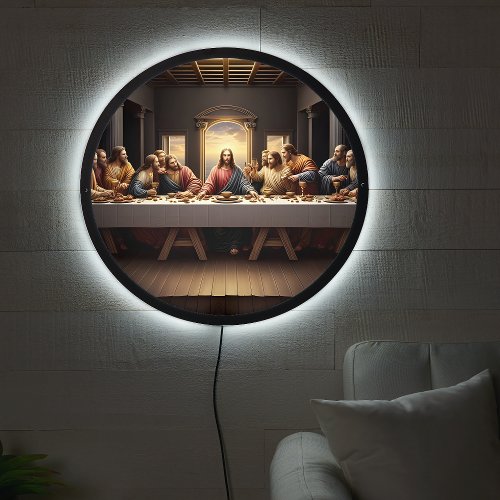 Jesus At The Last Supper LED Sign