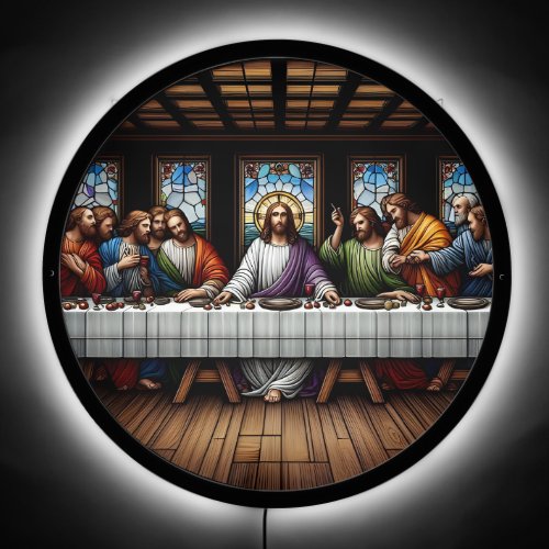 Jesus At The Last Supper LED Sign