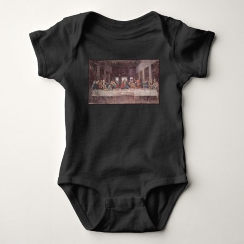 Jesus at The Last Supper Leonardo da Vinci Baby Bodysuit