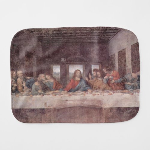 Jesus at The Last Supper Leonardo da Vinci Baby Burp Cloth
