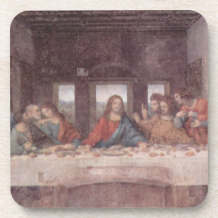 Jesus at The Last Supper, Leonardo da Vinci Beverage Coaster