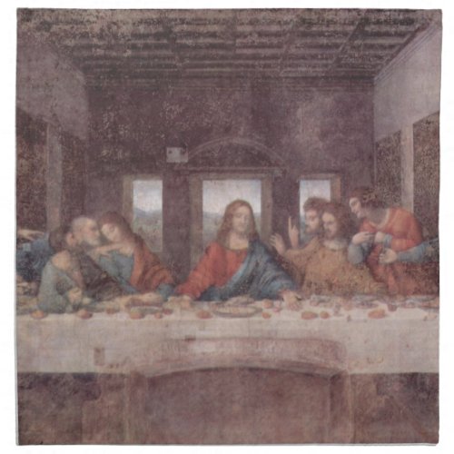 Jesus at The Last Supper Leonardo da Vinci Cloth Napkin