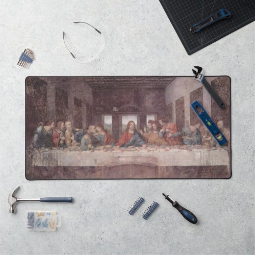 Jesus at The Last Supper Leonardo da Vinci Desk Mat