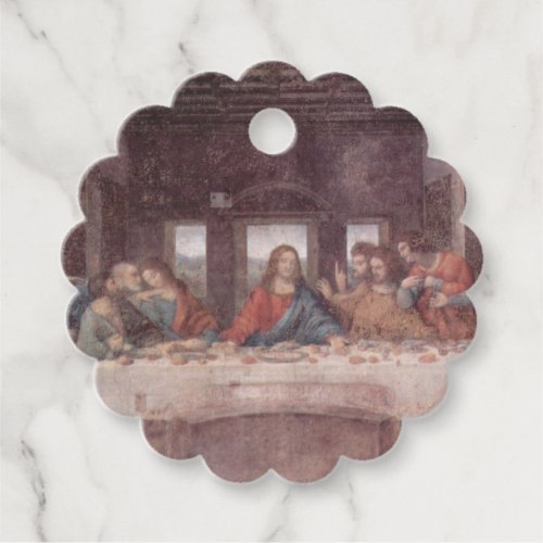 Jesus at The Last Supper Leonardo da Vinci Favor Tags