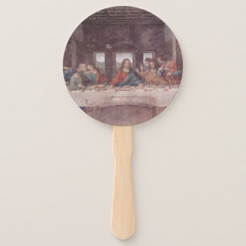 Jesus at The Last Supper Leonardo da Vinci Hand Fan