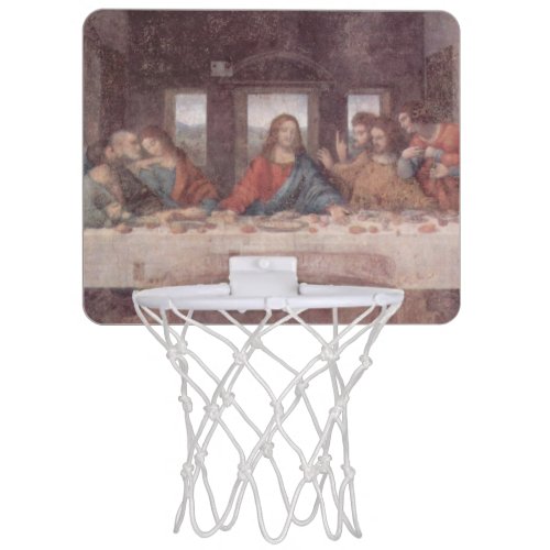 Jesus at The Last Supper Leonardo da Vinci Mini Basketball Hoop