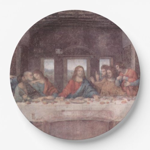 Jesus at The Last Supper Leonardo da Vinci Paper Plates