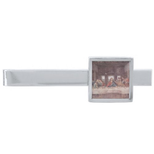 Jesus at The Last Supper Leonardo da Vinci Silver Finish Tie Bar