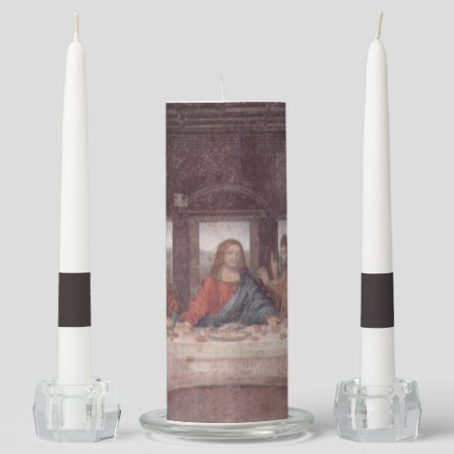 Jesus at The Last Supper Leonardo da Vinci Unity Candle Set