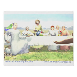 Jesus at Wedding of Cana Faux Canvas Print