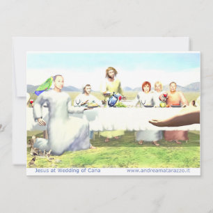 Jesus at Wedding of Cana Invitation