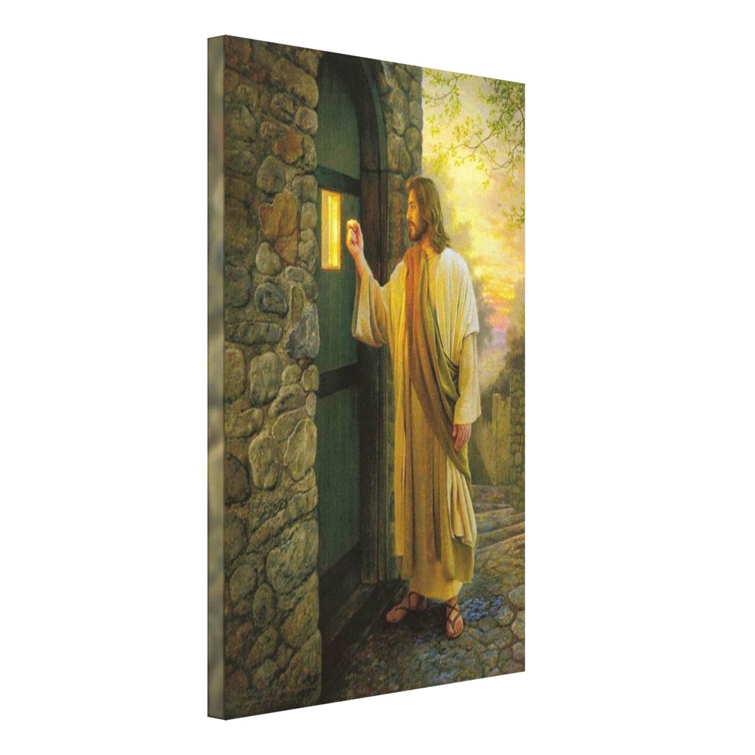 Jesus At Your Door blur design Canvas Print | Zazzle