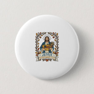 Jesus Autumn Harvest Faith Jesus Autumn Harvest Ch Button