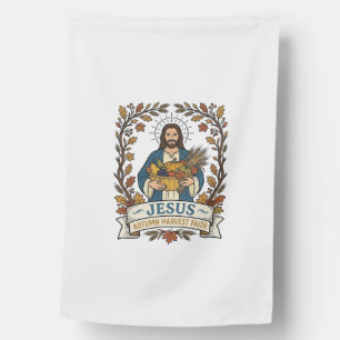 Jesus Autumn Harvest Faith Jesus Autumn Harvest Ch House Flag