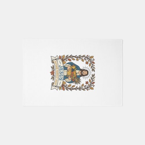 Jesus Autumn Harvest Faith Jesus Autumn Harvest Ch Rug