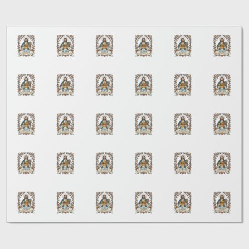Jesus Autumn Harvest Faith Jesus Autumn Harvest Ch Wrapping Paper