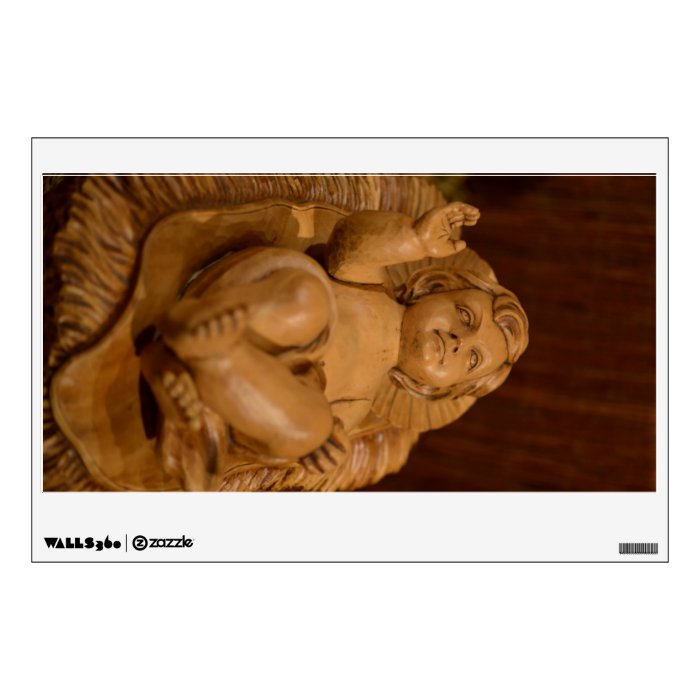 Jesus  baby carved wood wall skins